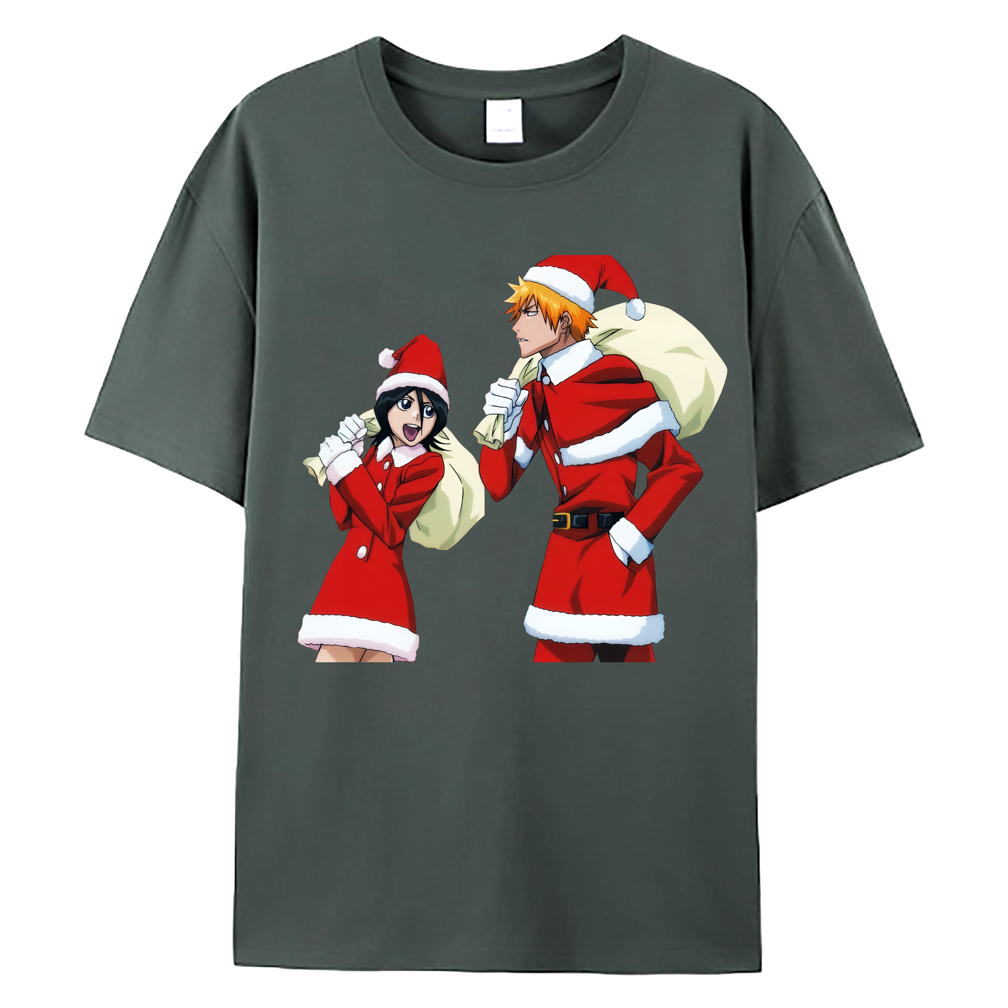 （画像用） ブリーチ 朽木ルキア BLEACH Kuchiki Rukia 綿100％ メンズ半袖Tシャツ｜肌触りやわらか＆通気性
